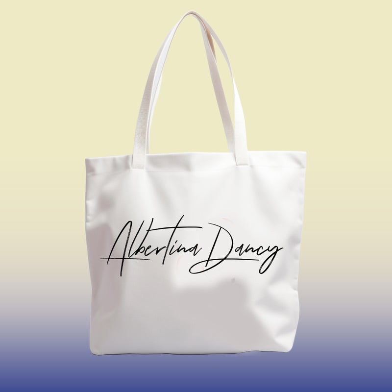 Albertina Dancy signature logo tote bag