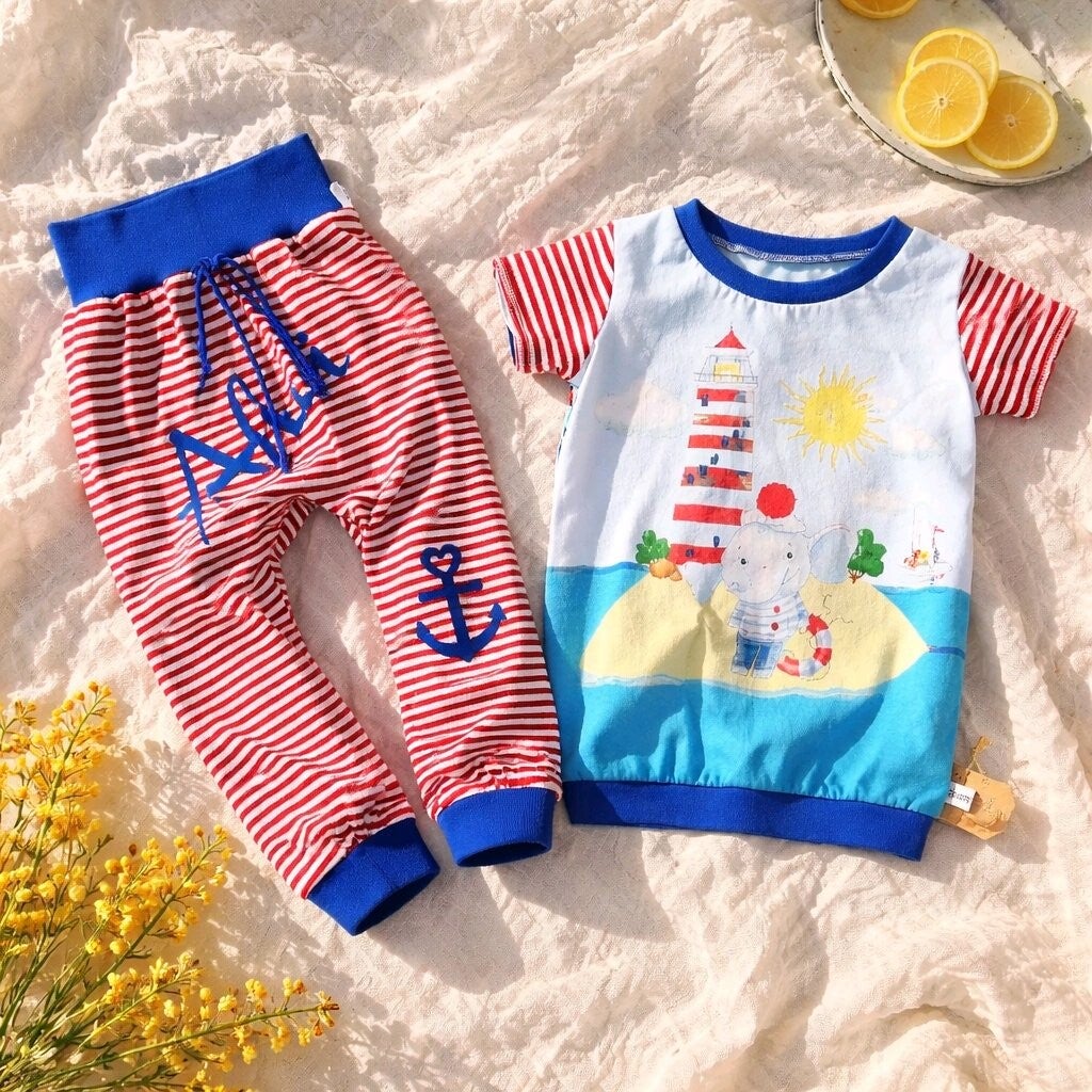 Set aus langer Pumphose mit passendem T-Shirt Größe 98/104