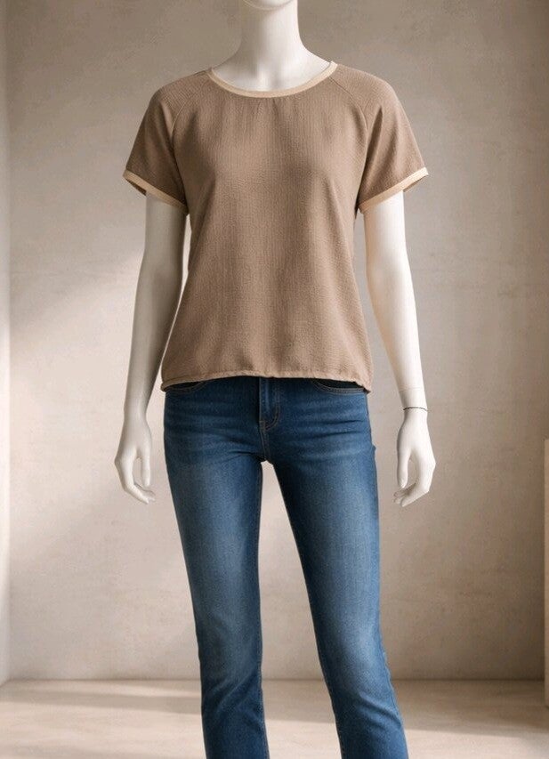 Musselin T-Shirt Größe 34 bis 44