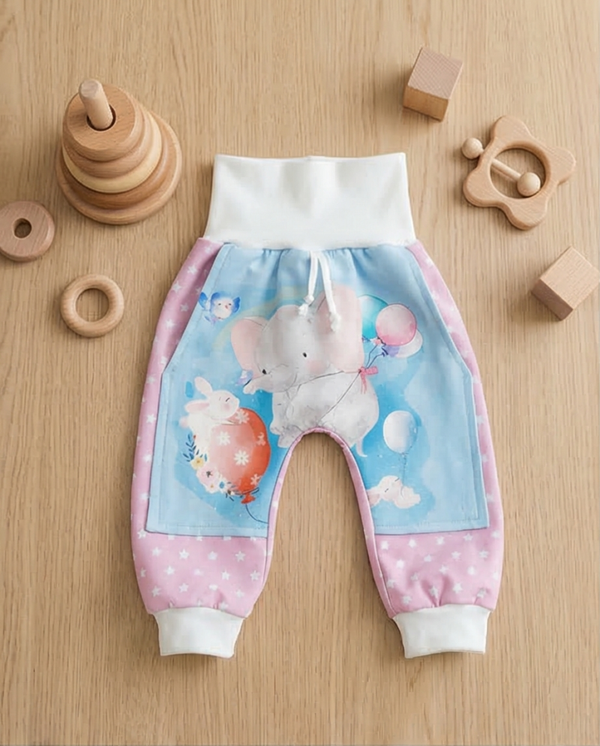 Pumphose mit großer Aufsatztasche Größe 50/56