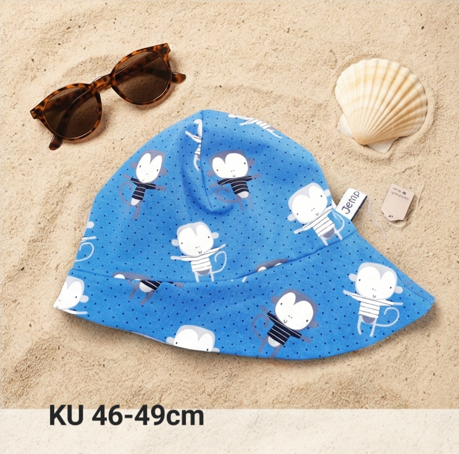 Sonnenhut Kopfumfang 46-49cm Affen blau