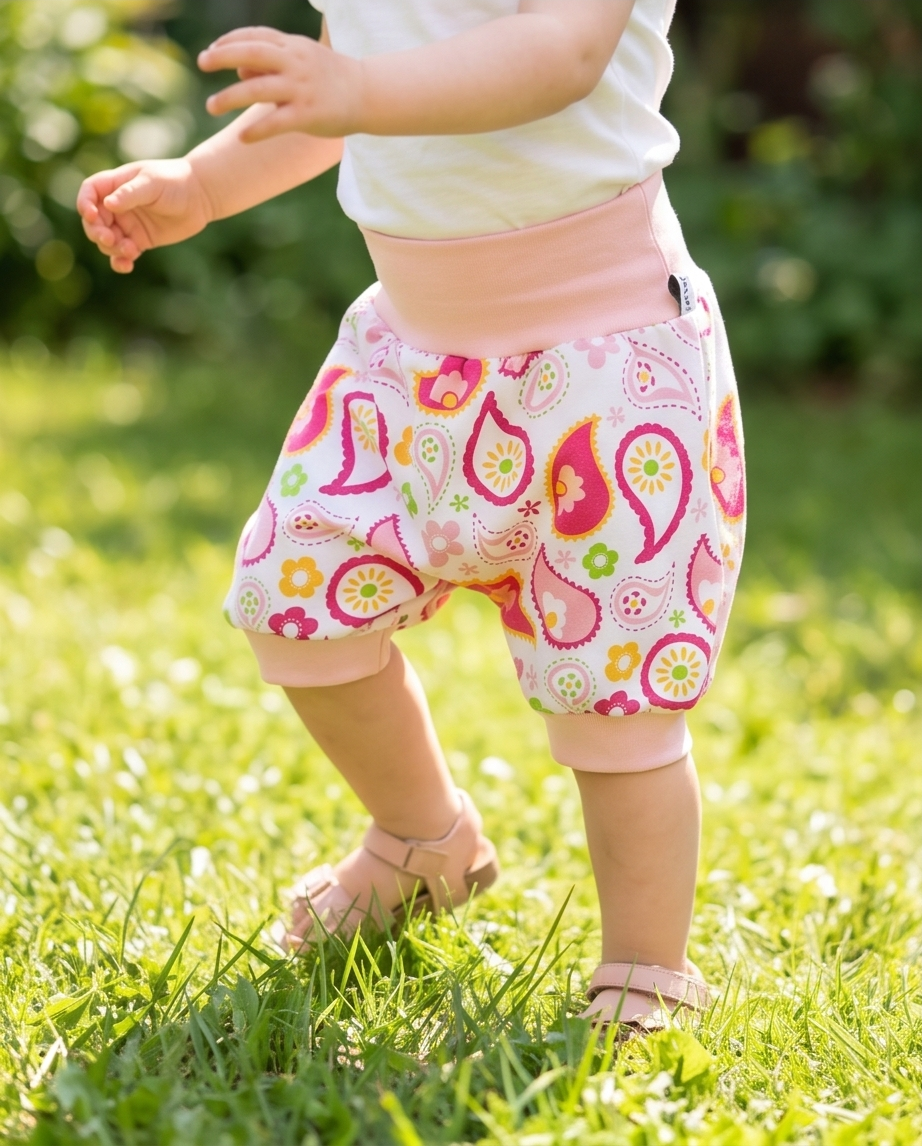 Kurze Pumphose Paisley Muster 98/104