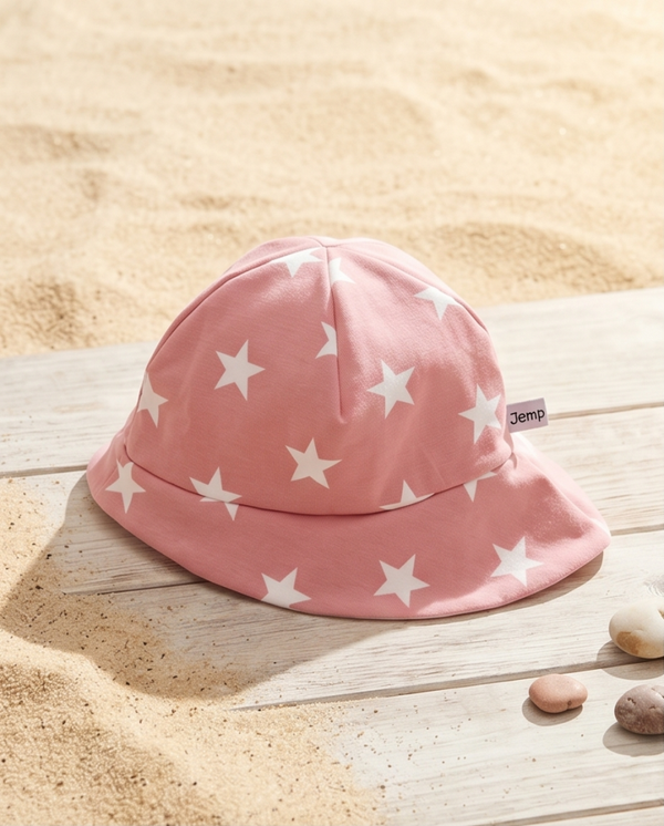 Sonnenhut Kopfumfang 46-49cm Sterne rosa