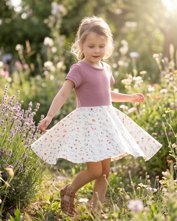 Sommerkleid Größe Wildblumen Größe 116
