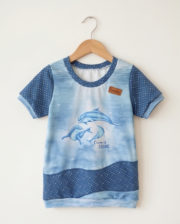 T-Shirt Größe 134 Delfine
