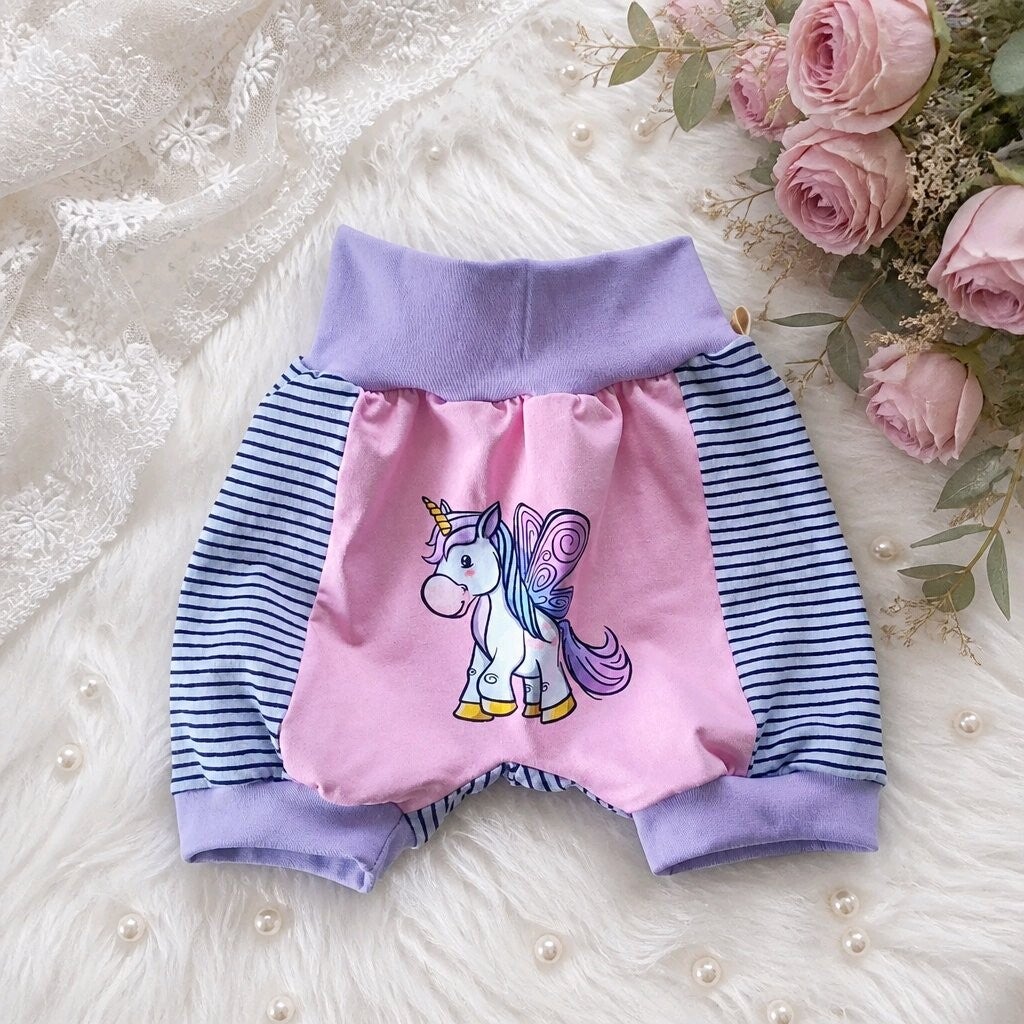 Kurze Pumphose Einhorn 110/116