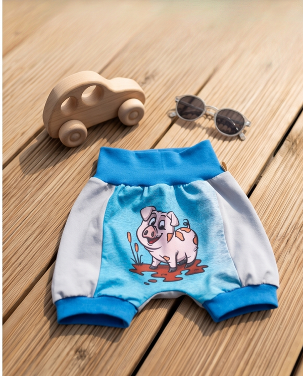 Kurze Pumphose Schweinchen 110/116