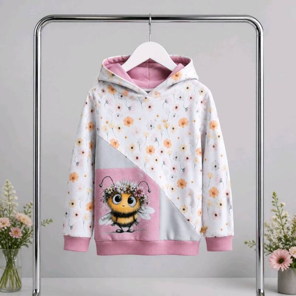 Hoodie Größe 128 Bienen Mädchen