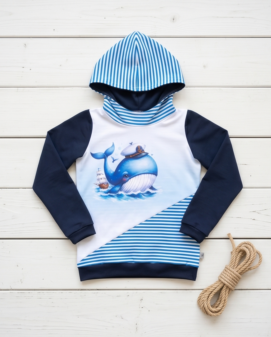 Hoodie Wal Größe 122/128