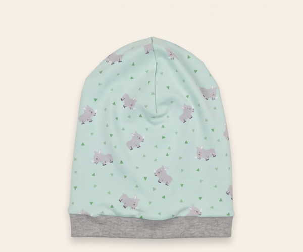 Beanie Mütze Nashörner Kopfumfang 48-54cm