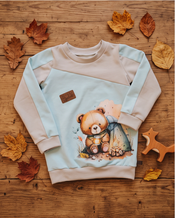 Pullover Camping Bär Größe 104