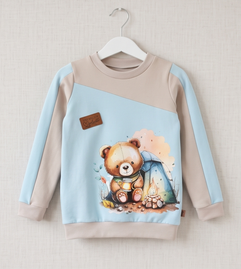 Pullover Camping Bär Größe 104
