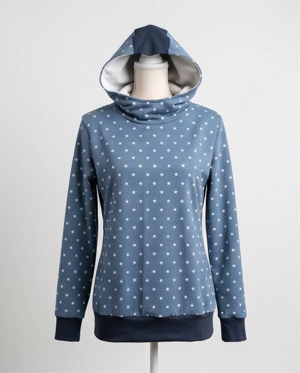 Damen Hoodie Größe 40 kuschelig warm mit Sternen (Mutter - Tochter Kombi möglich)