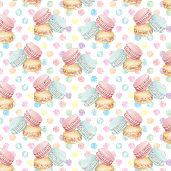 Jersey Stoff Macarons