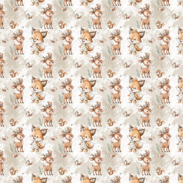 Herbst Jersey Reh und Fuchs
