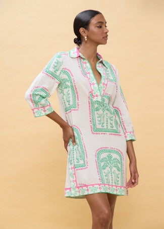 ULTIMA UNIDAD. VESTIDO ESTAMPADO ESTILO THAI