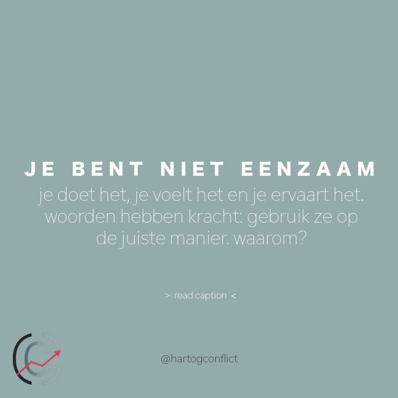 Eenzaamheid: begrijpen, (h)erkennen en overwinnen. Eenzaam ben je niet, je vóélt je eenzaam. Je kunt een gevoel niet zijn, je doet en ervaart een gevoel of emotie. Woorden hebben een ontzettende kracht en wanneer we het juiste zeggen zullen we gedachten, 