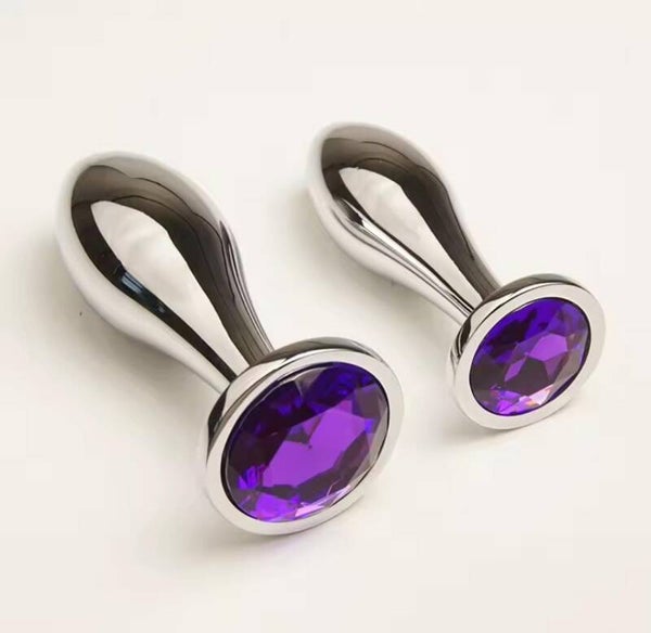 Luxe Metalen Anaal Plug met Kristal