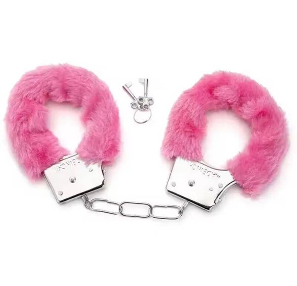 Pluche Metalen Handboeien – Verstelbaar BDSM Accessoire voor Koppels