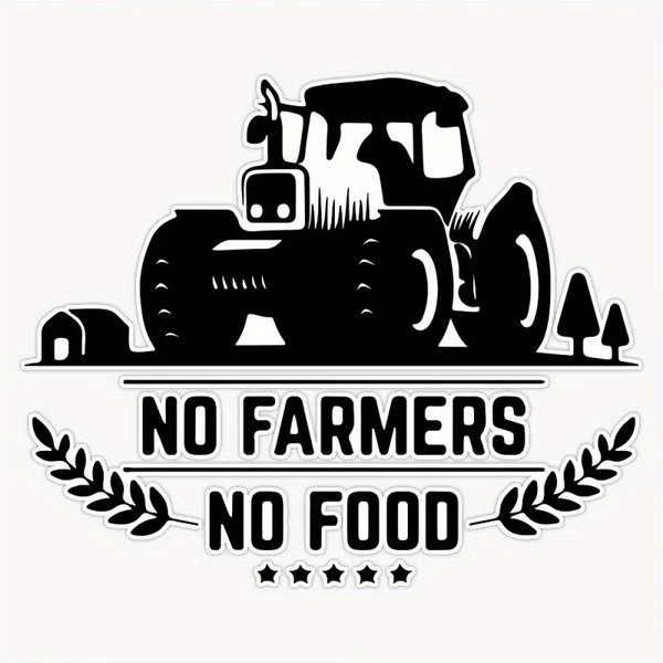 No Farmers No Food Stickers
