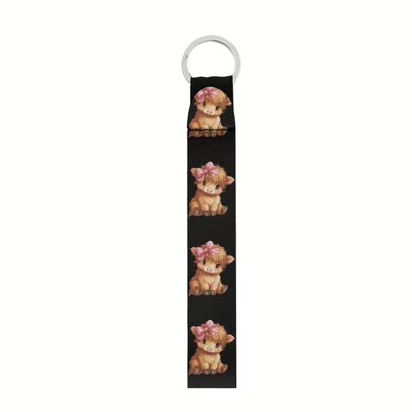 Animal Themed Wrist Lanyard Keyring