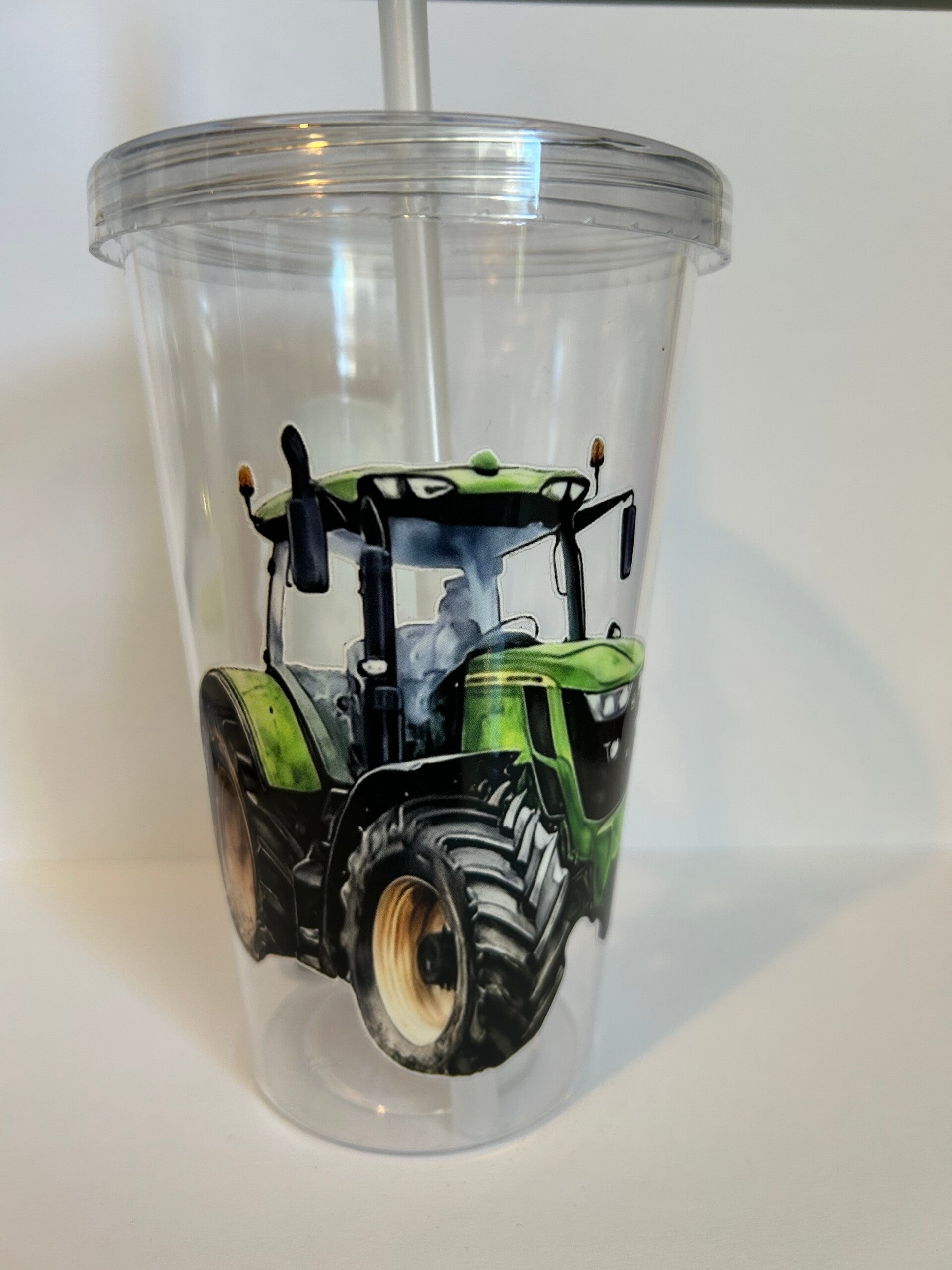 Tumbler with Lid & Straw