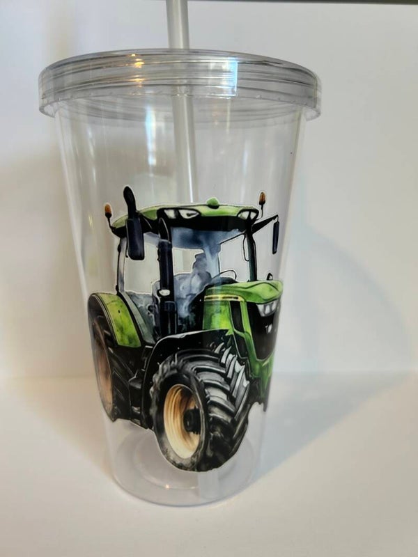 Tumbler with Lid & Straw