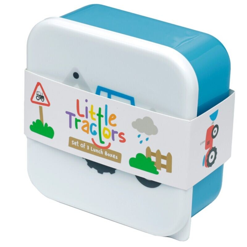 Little Tractors Set of 3 Lunch Boxes