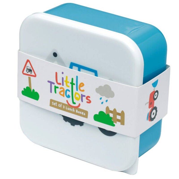 Little Tractors Set of 3 Lunch Boxes