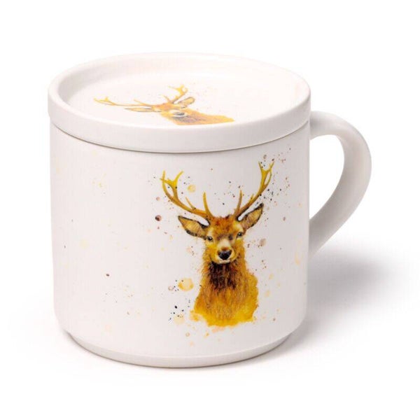 Stag Mug & Coaster Lid Set