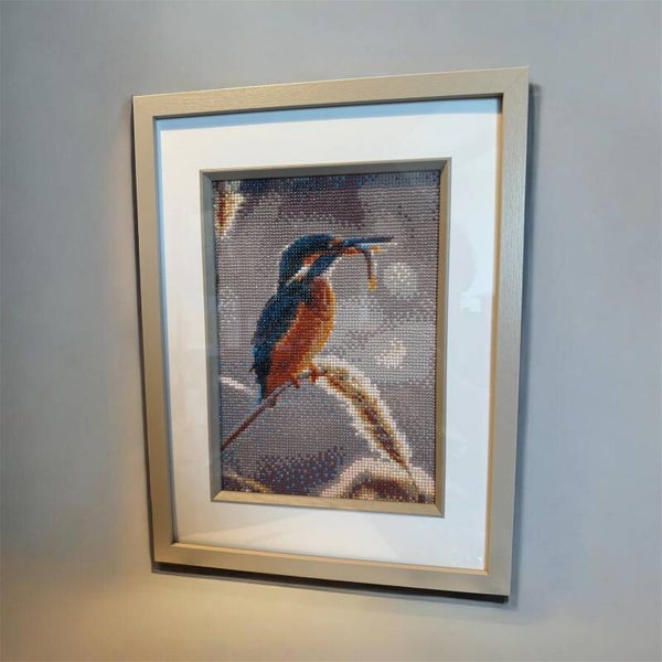 Kingfisher Diamond Art Framed Picture
