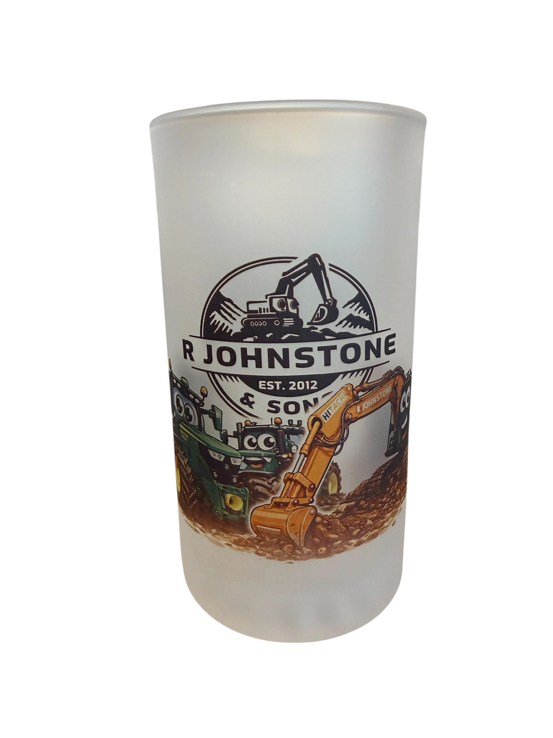 R Johnstone & Sons Glass Beer Stein