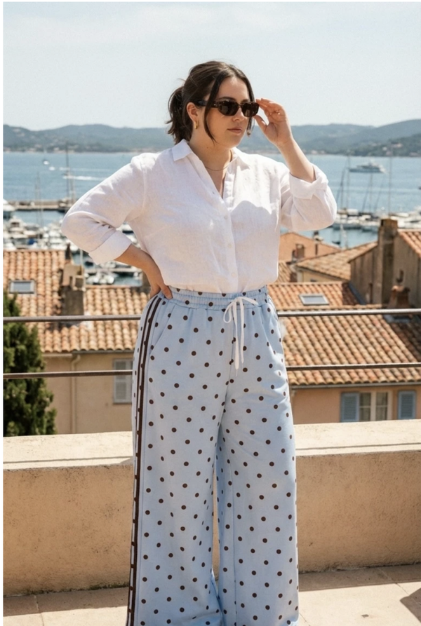 Pantalon MIA GT - Pantalon ample à pois TU (du 42 au 48)