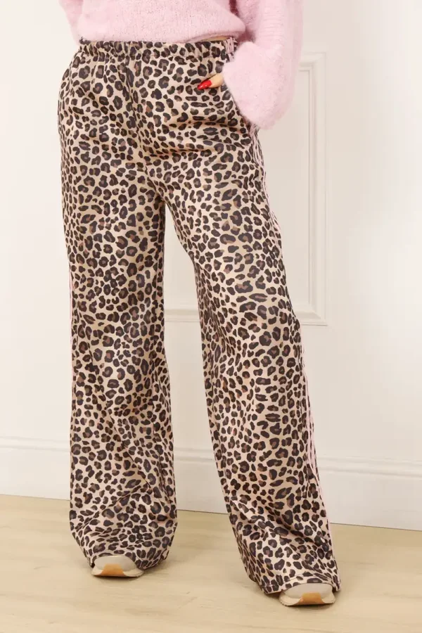 Pantalon ALICIA - Pantalon fluide léopard femme (TU)