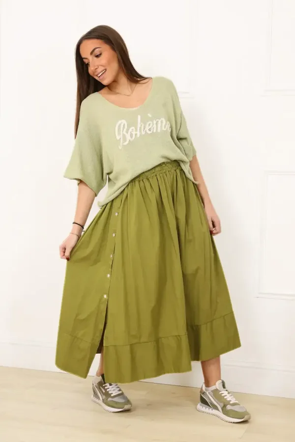 Jupe LILA - Jupe longue bohème chic (TU)