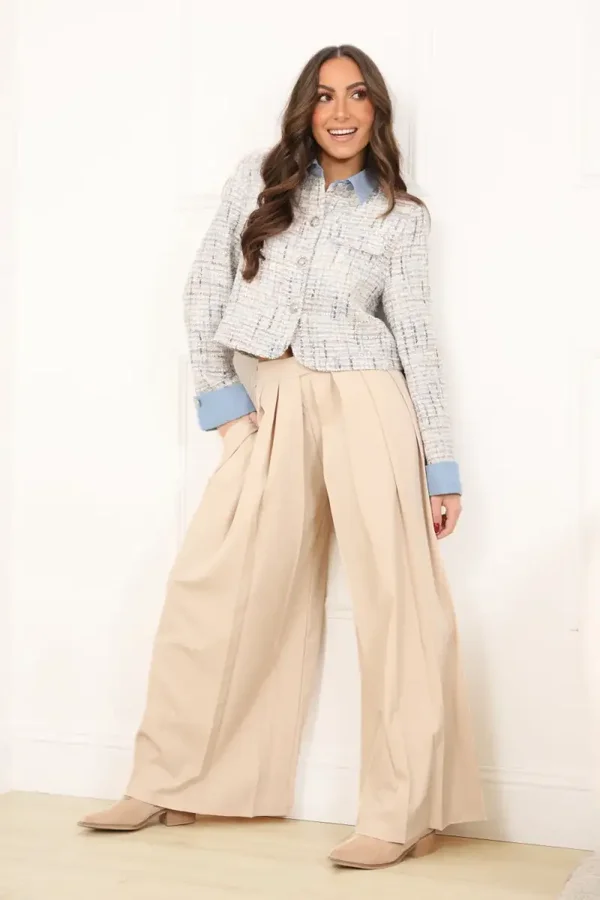 Pantalon LINA - Pantalon large fluide femme (TU)