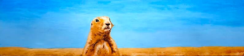 "Eddie" 2025. 28.5×122×7.5 cms.  Acrylic on found box.  $300