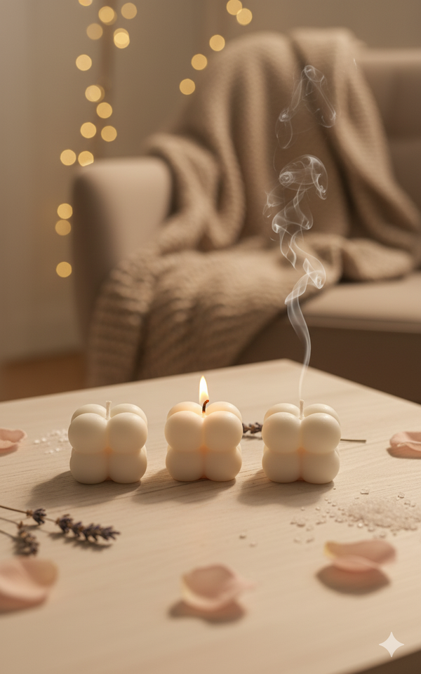 Kleine Kugelkerzen 6 Stück