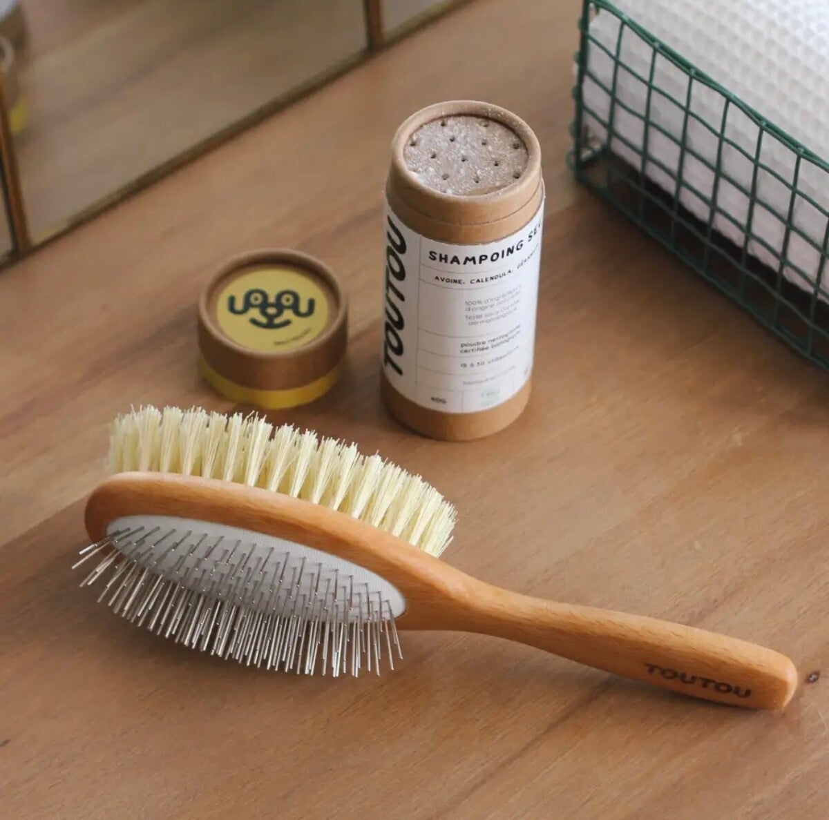 Brosse double face poils longs et mi longs