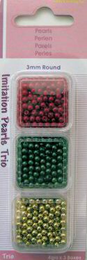 Trio doosje parels 3 mm