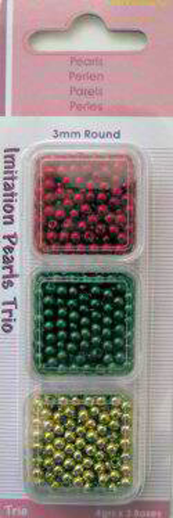 Trio doosje parels 3 mm