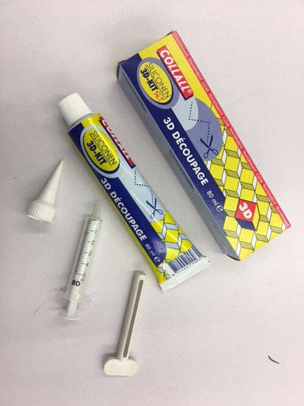 3-D siliconenkit set (tube 80 ml plus accessoires)