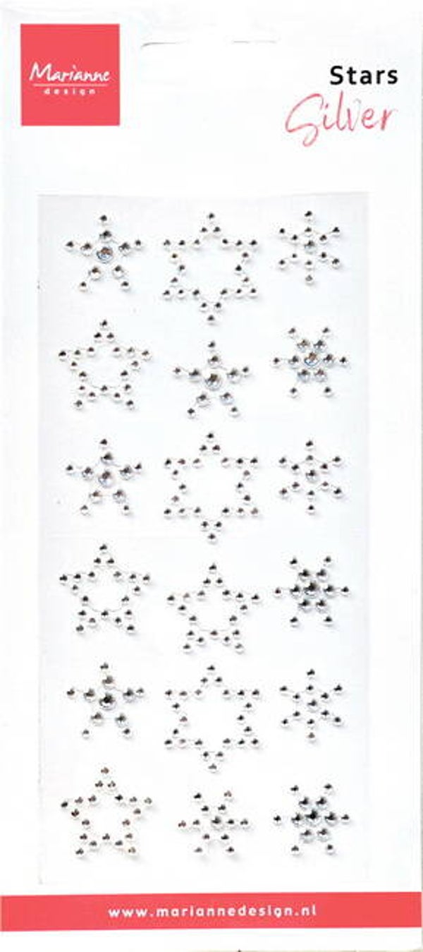 Stars - Rhinestones silver