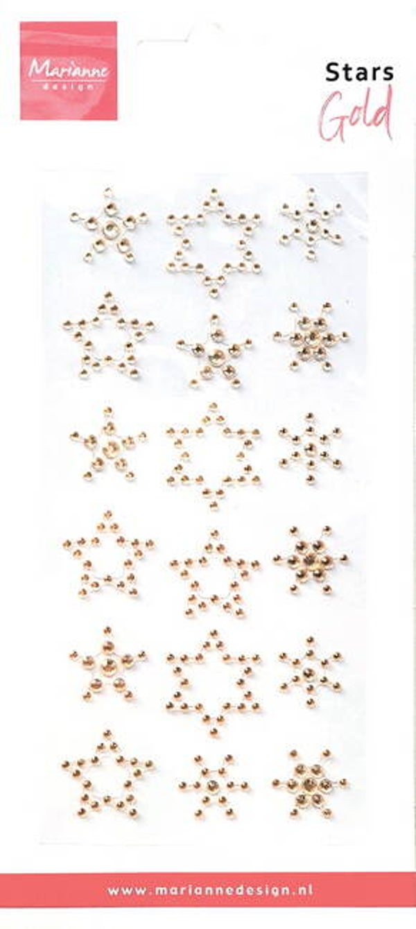 Stars - Rhinestones gold