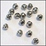 Christmas bells 8 mm silver (16)