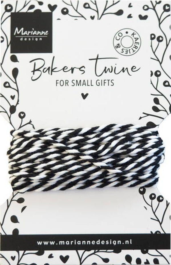 Bakers twine - black/white