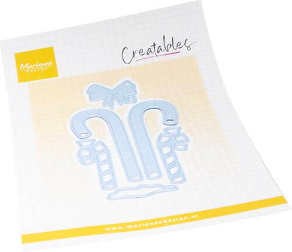Creatables stencil Candy canes