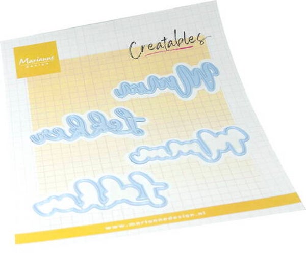 Creatables stencil Mmm lekker