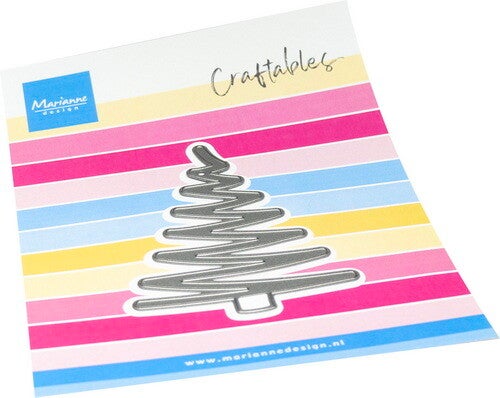 Craftables stencil Zig zag tree
