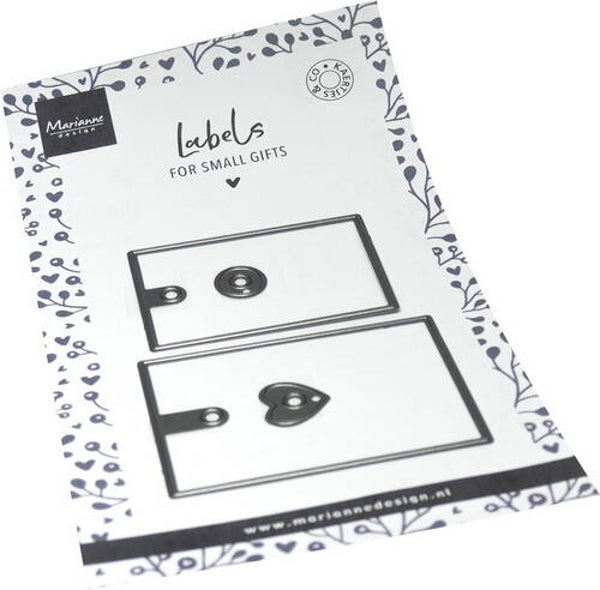 Craftables stencil Gift labels